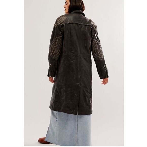 Free People UNDERSTATED LEATHER 212 Moto Jacket - Black/ XS - Picture 6 of 13